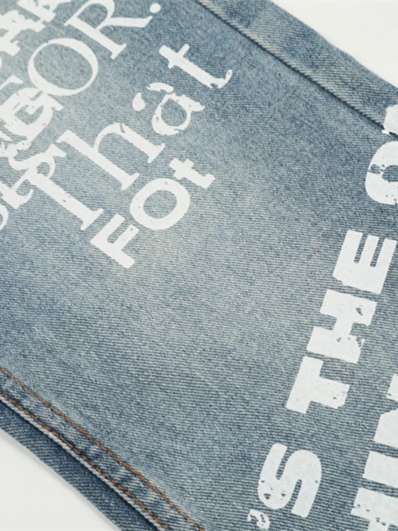 1270 Men's Letter Loose Fit Jeans – men's graphic jeans (detail view 12)