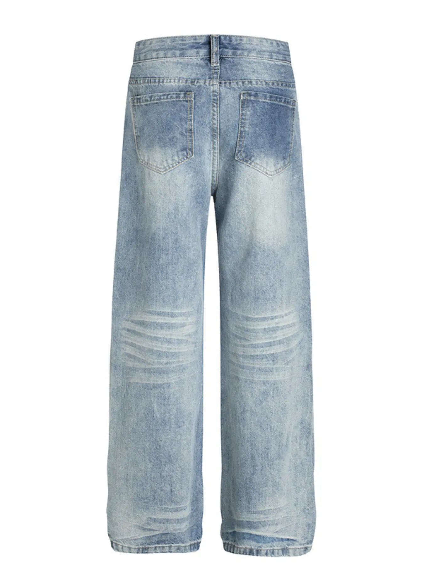 527 nan – Men's wide leg jeans streetwear fit