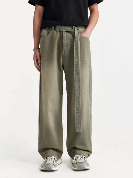 916 Men's Wide Leg Jeans – Men's wide leg jeans streetwear fit