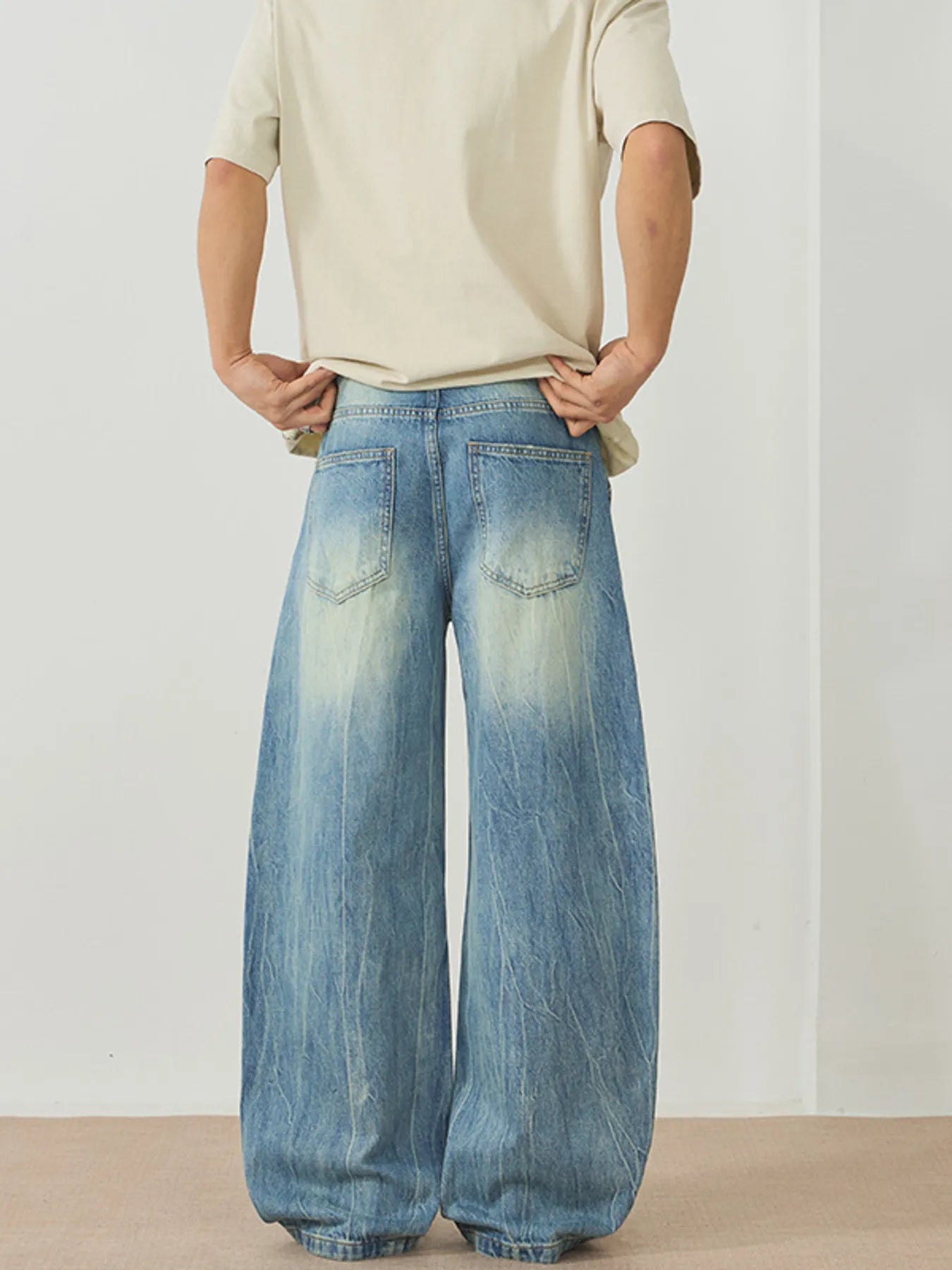 1234 nan – Men's wide leg jeans streetwear fit