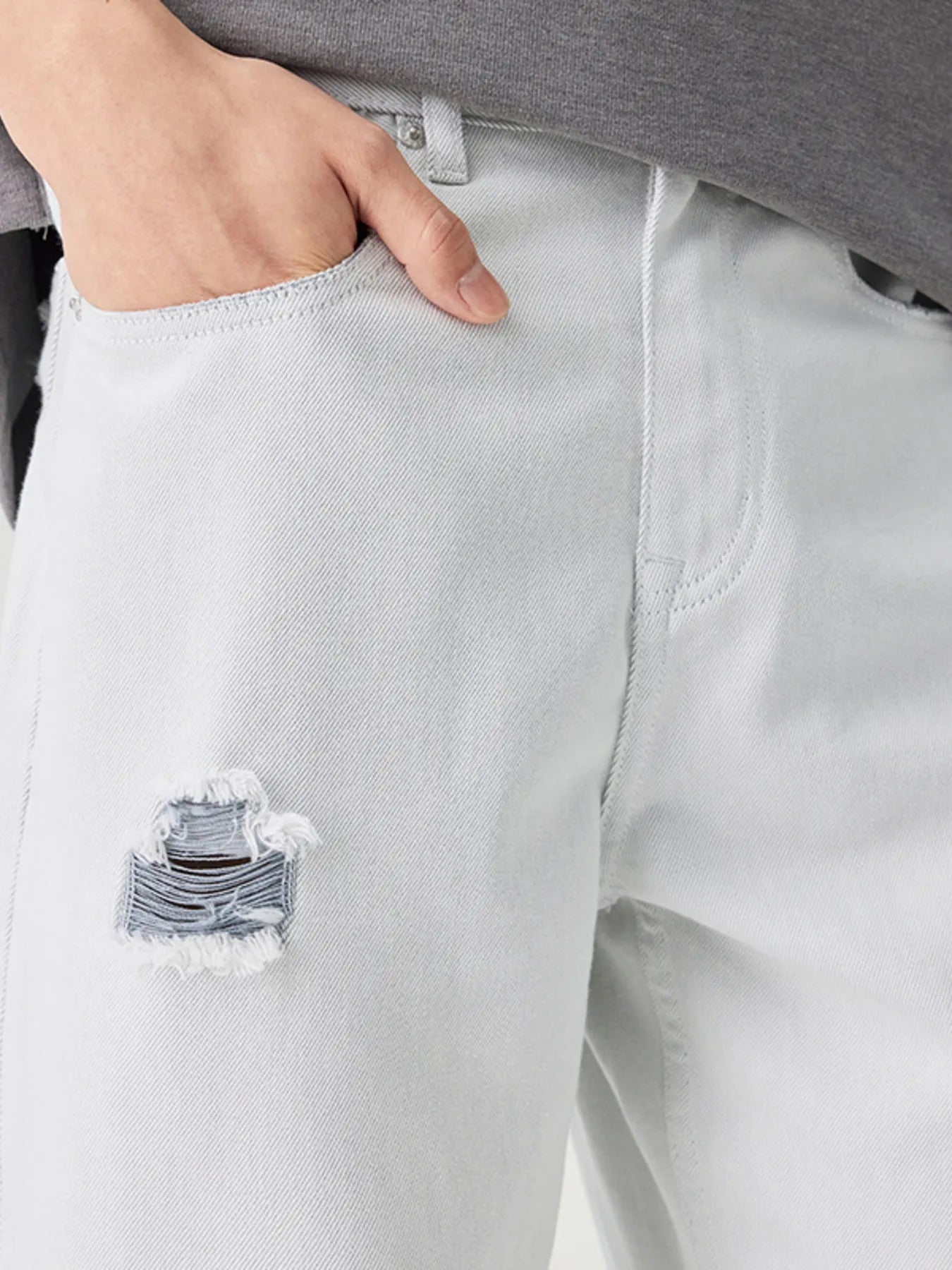 035 nan – Men's wide leg jeans streetwear fit