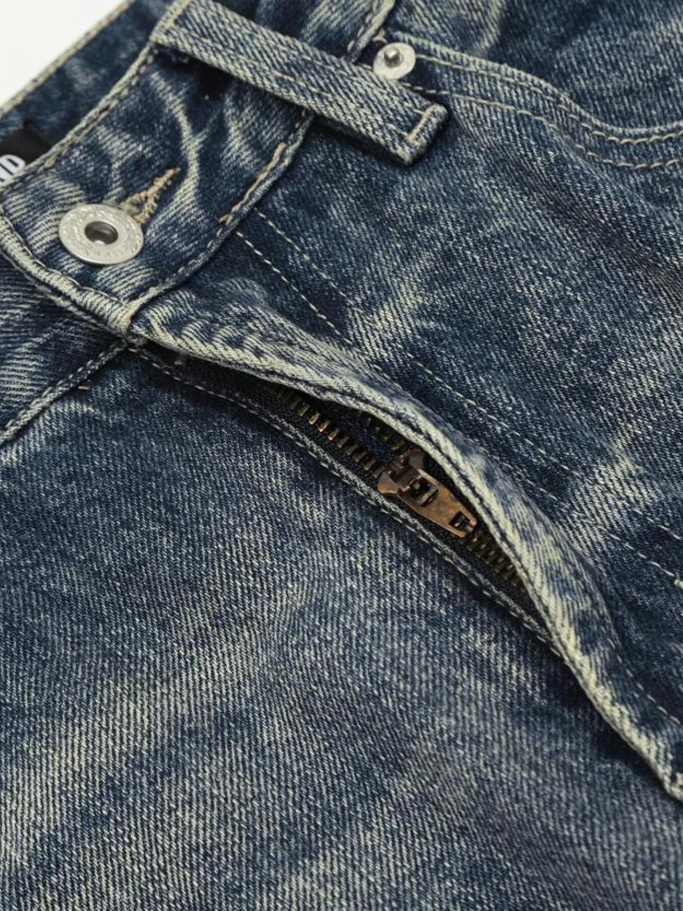 1282 Men's Distressed Flare Jeans – men's flare jeans (Y2K) (detail view 13)