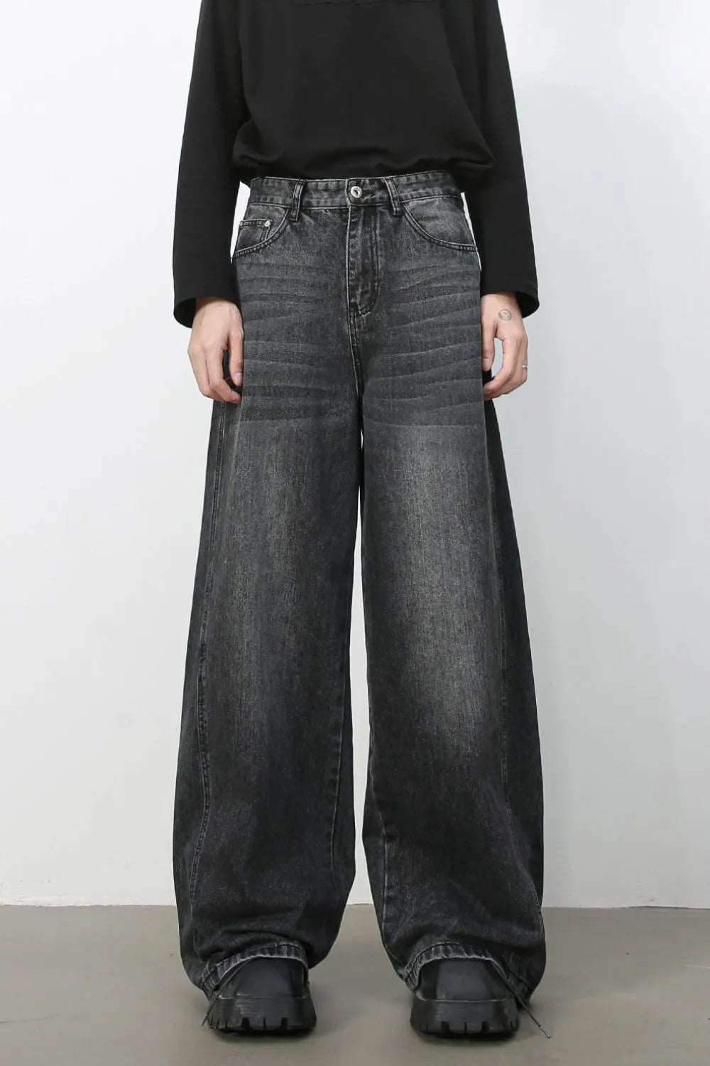 1147 Men's Wide Leg Jeans – Men's wide leg jeans streetwear fit