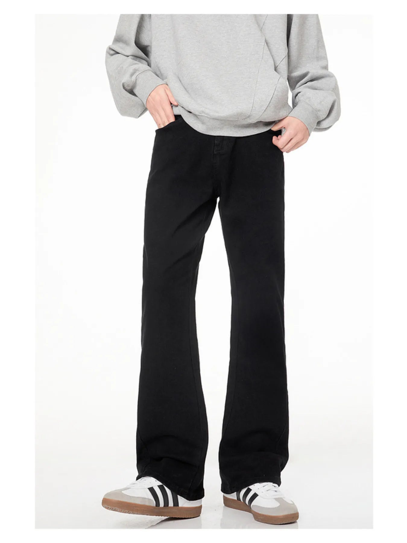 1290 Men's Flare Leg Jeans – men's flare jeans (Y2K) (back view)