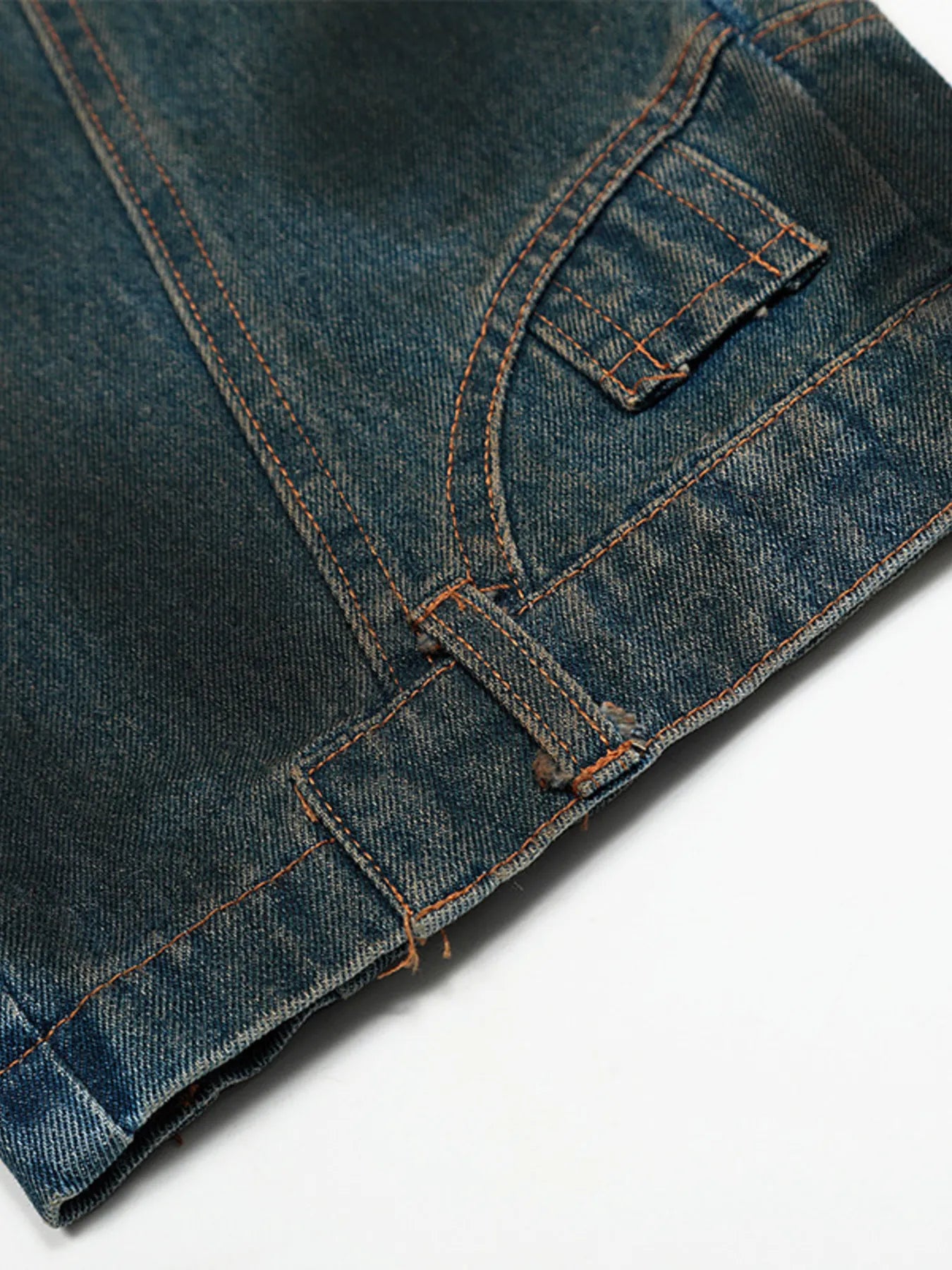 007 nan – Men's wide leg jeans streetwear fit