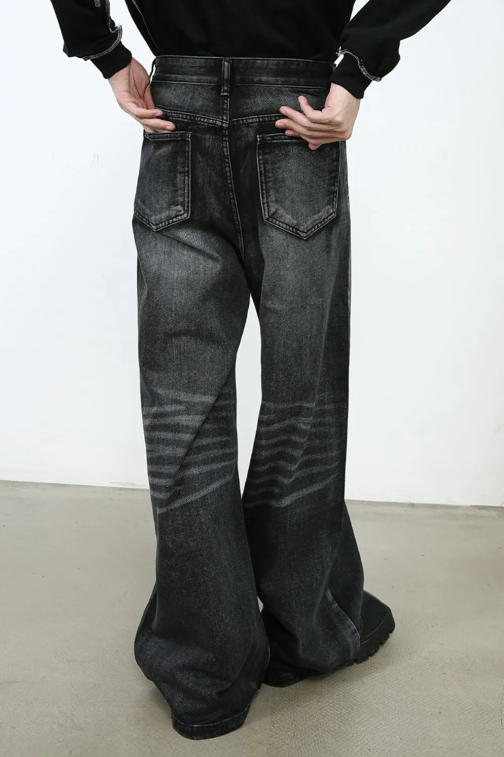 950 nan – Men's wide leg jeans streetwear fit