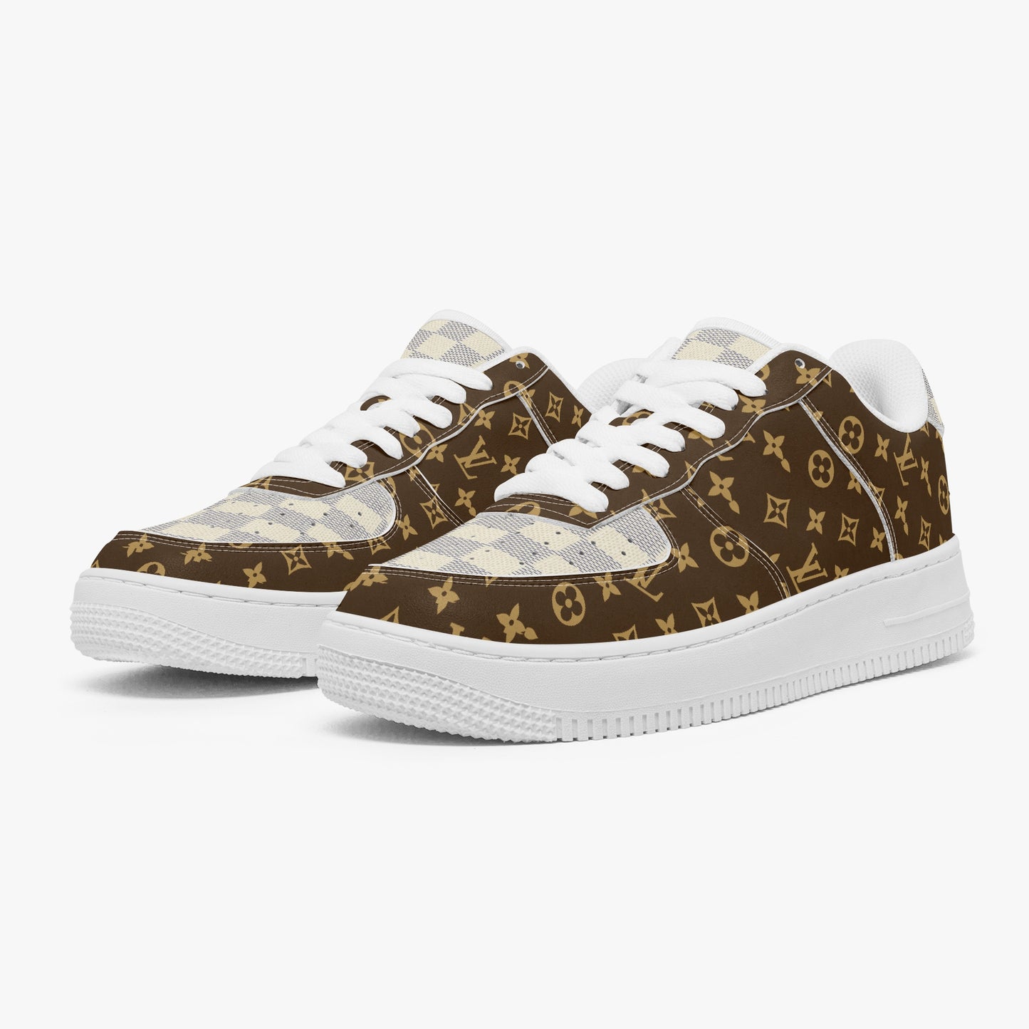 Air UNO Low Top Sneakers | nike louis vuitton dupes back view