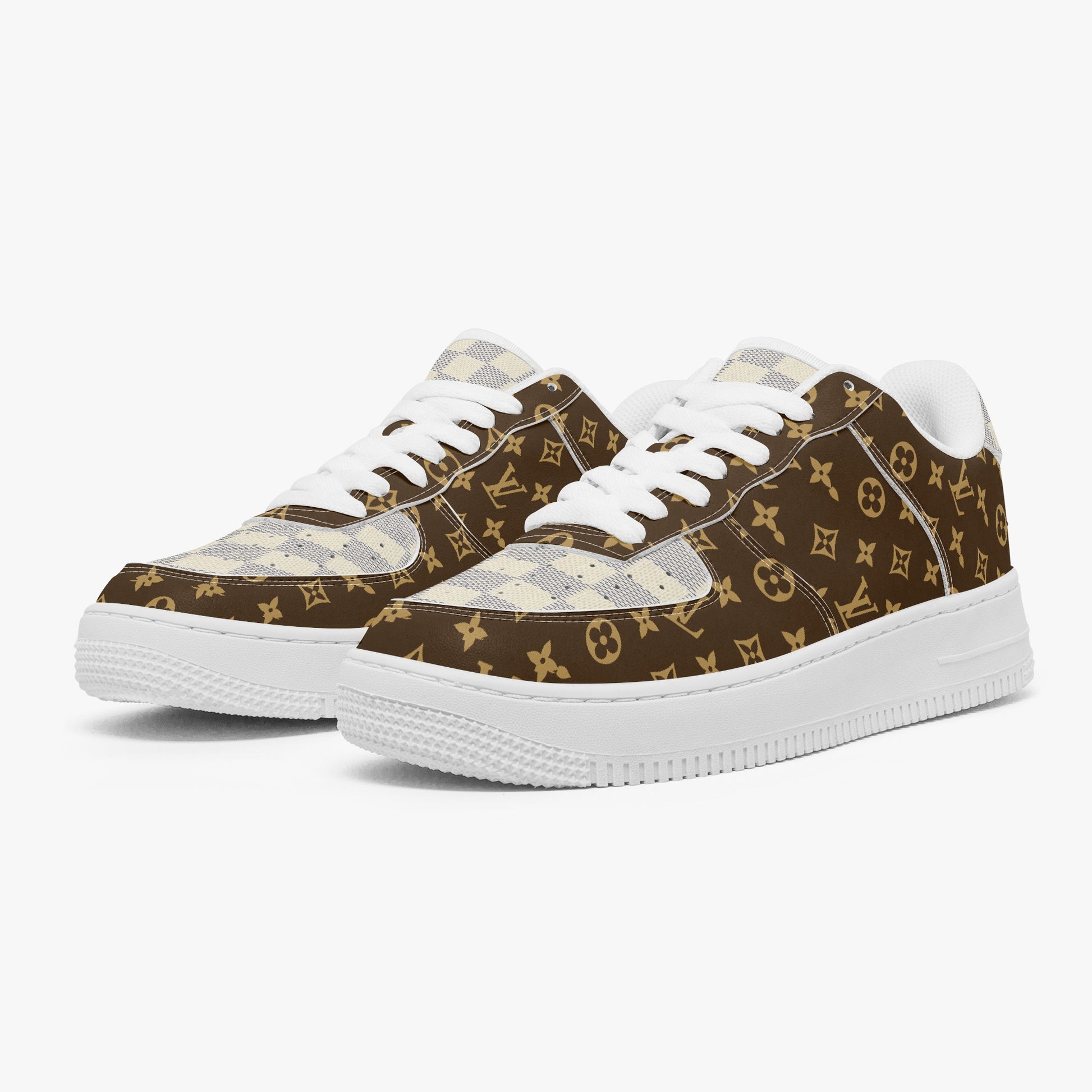 Air UNO Low Top Sneakers | nike louis vuitton dupes back view
