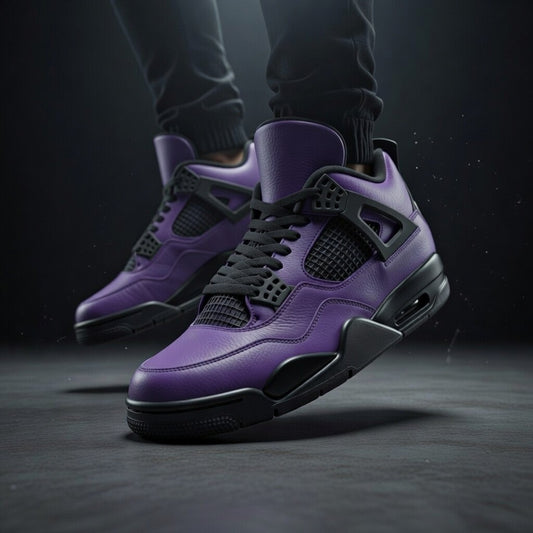 Retro Air Cuatro Purple Cactus Jack Limited Edition High Top Sneakers - Luis’s Locker