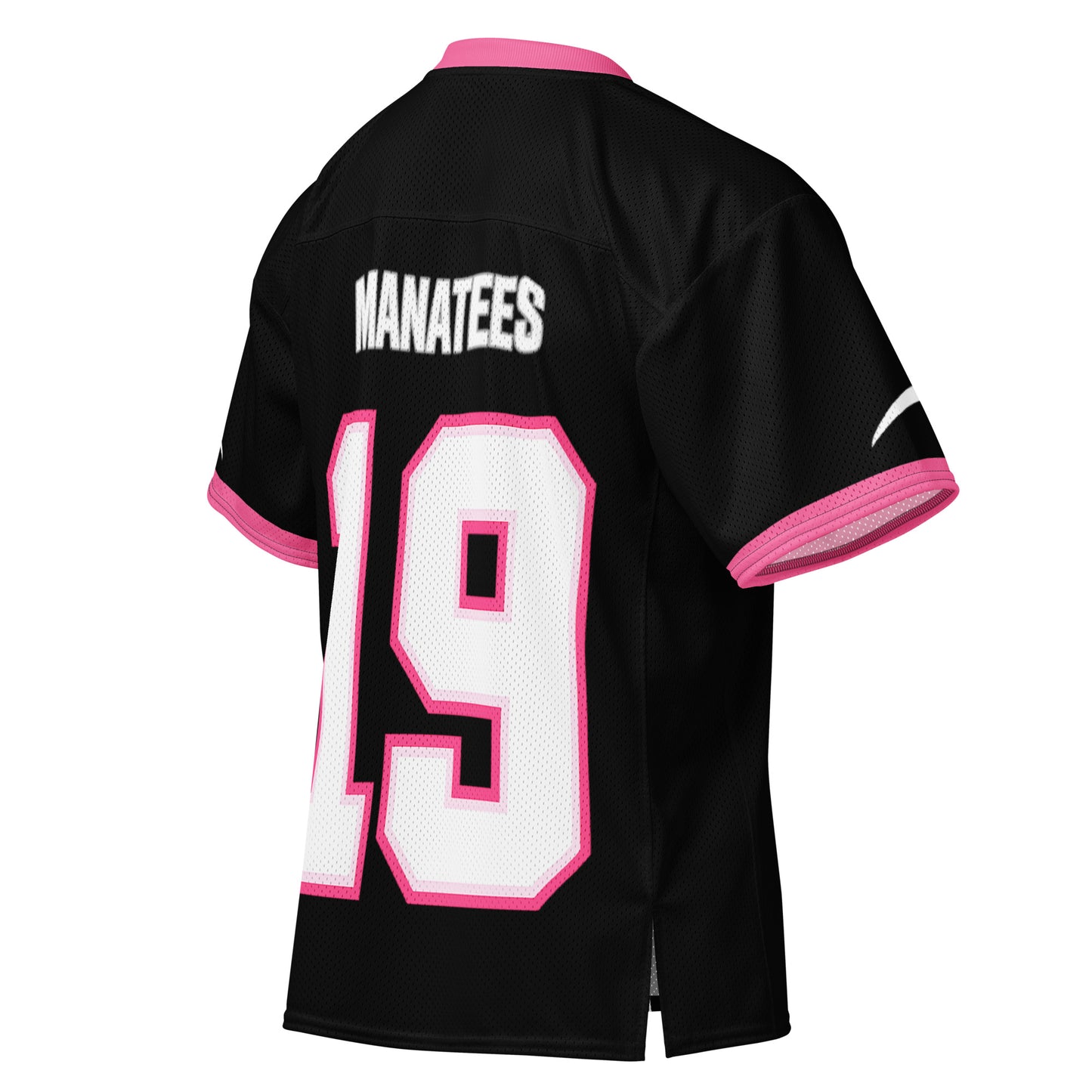 GTA VI inspired black football jersey breathable athletic fabric Manatees 19