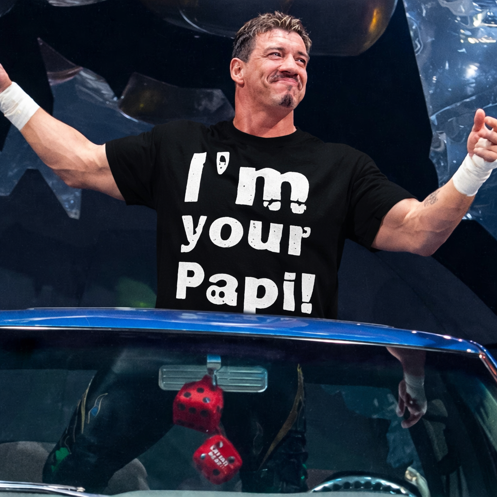 Eddie Guerrero “Im Your Papi” Men’s premium heavyweight T Shirt - Latino Heat Edition
