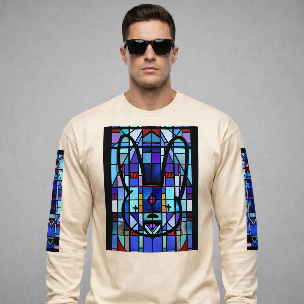 Benito Bunny Logo Inspired Premium heavyweight long sleeve shirt – Main Image