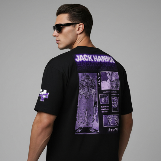 Jack Hanma Graphic Men’s premium heavyweight tee Baki The Grappler Series