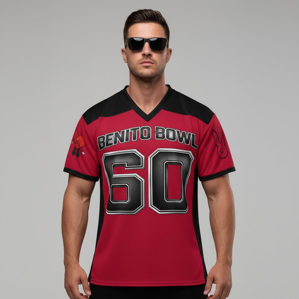 Martinez Ocasio #60 Benito Bowl LX American Football Merch Limited Edition Jersey – Main Image