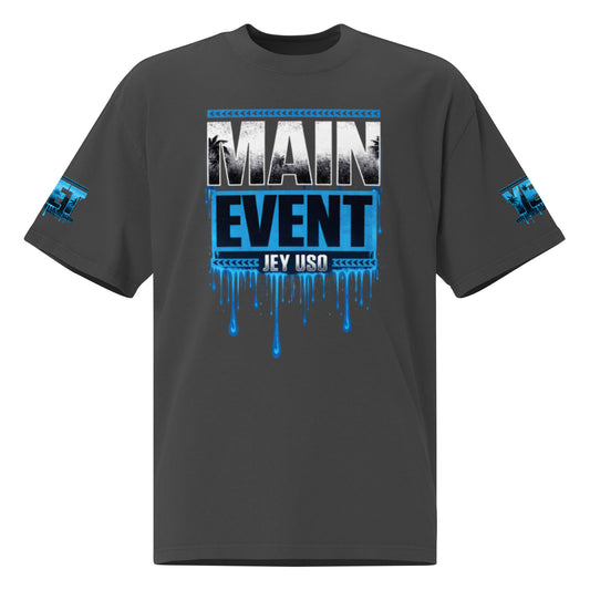 WWE's Main Event Jey Uso Tropical T Shirt + Yeet Sleeves front view