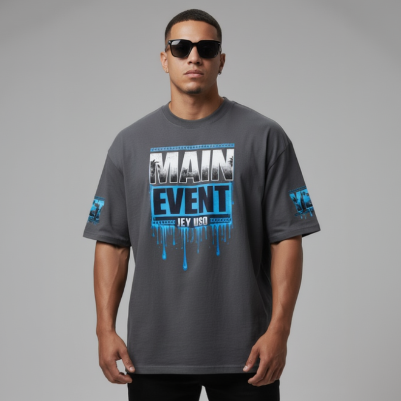 WWE's Main Event Jey Uso Drippy Tropical T Shirt + Yeet Sleeves