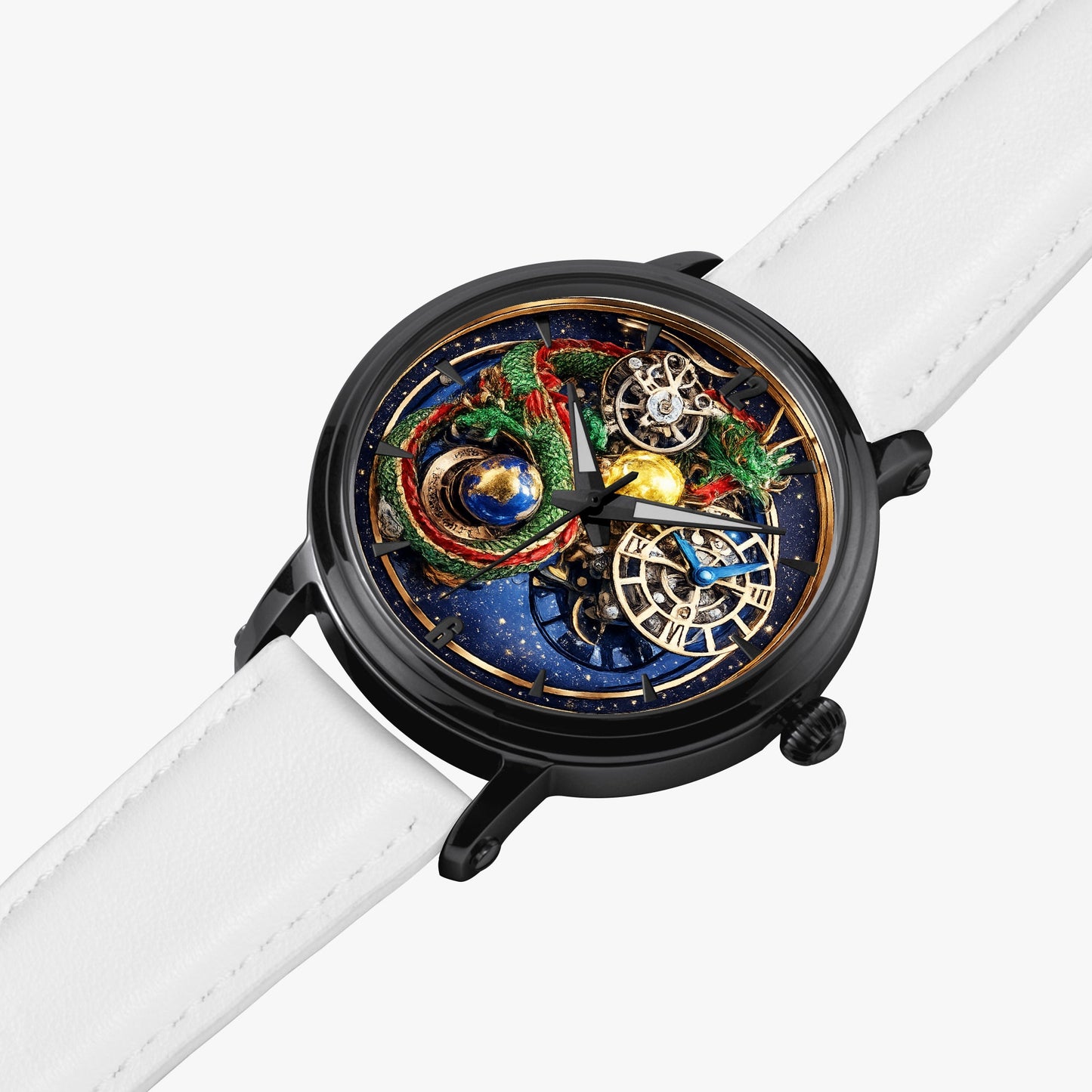 Jaycoh™ Astronomy Dragon Turbilon 157. 46mm Unisex Automatic Watch(Black) | Print-on-Demand Custom Watch - product photo | print on demand watch print custom watch