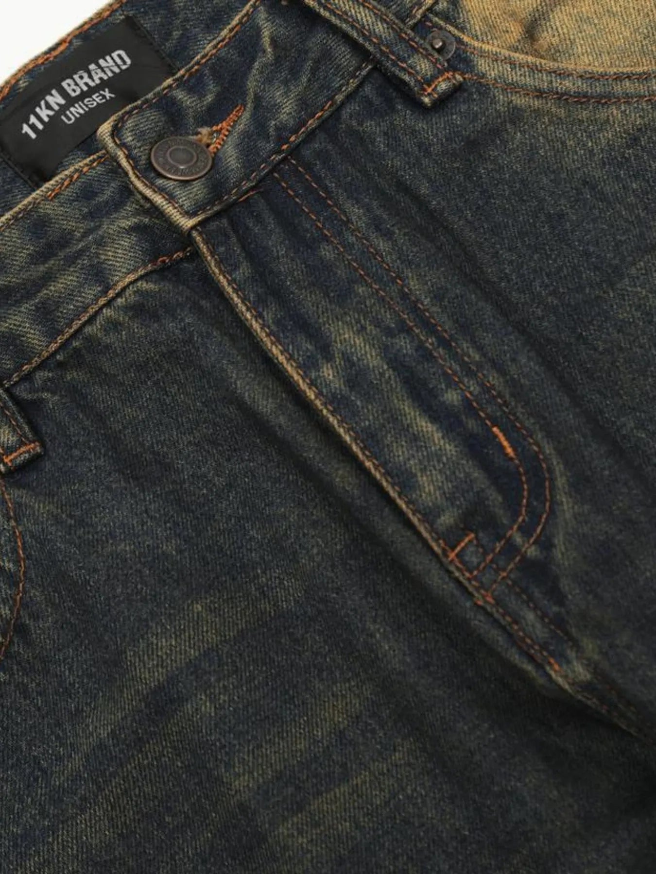 1285 Men's Washed Flare Jeans – men's flare jeans (Y2K) (detail view 6)