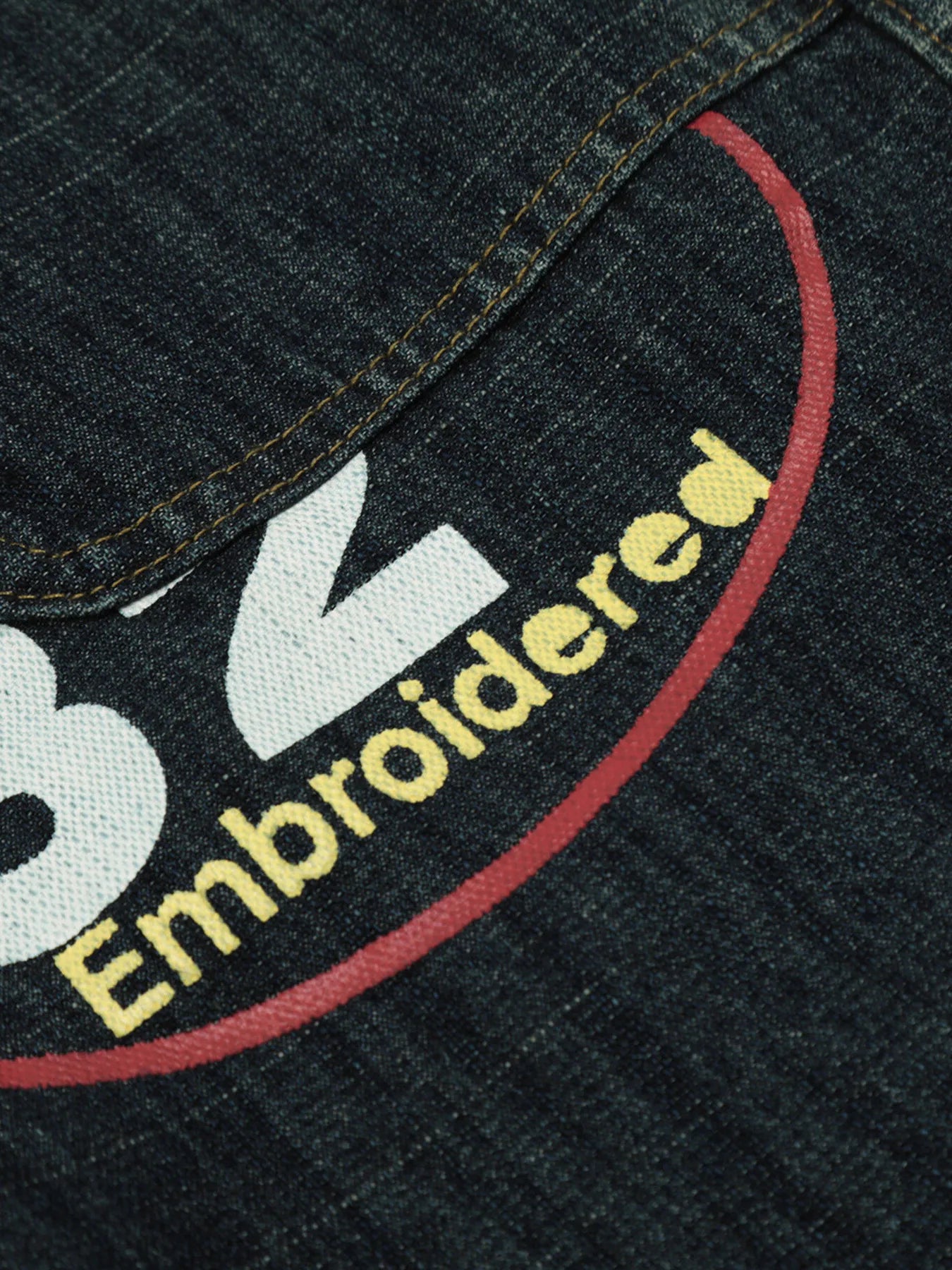 1276 Men's Multi-Patch Cargo Flare Jeans – men's flare jeans (Y2K) (back view)