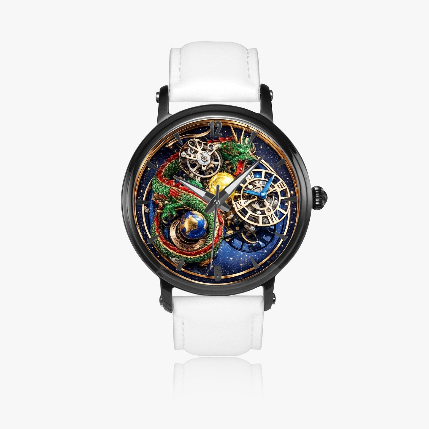 Jaycoh™ Astronomy Dragon Turbilon 157. 46mm Unisex Automatic Watch(Black) | Print-on-Demand Custom Watch - product photo | print on demand watch print custom watch