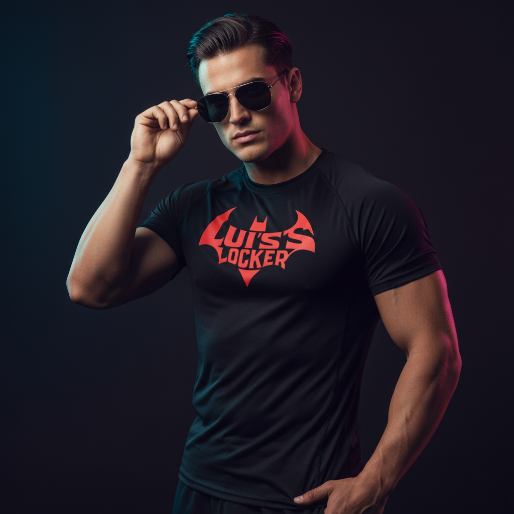 Black Knight Bat Logo Compression Tee – Vigilante Fit - Luis’s Locker