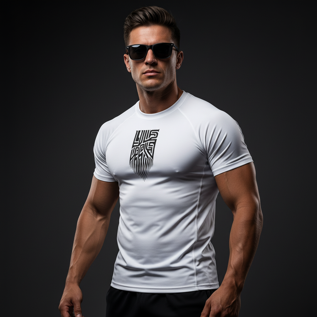 Transmitter Tee – Alien Code Compression White Signal - Luis’s Locker