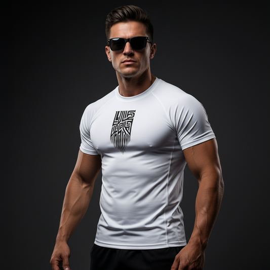 Transmitter Tee – Alien Code Compression White Signal - Luis’s Locker