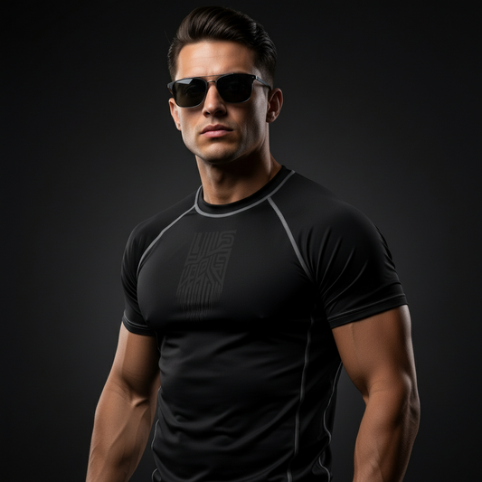 Transmitter Tee – Alien Code Compression Void Black - Luis’s Locker