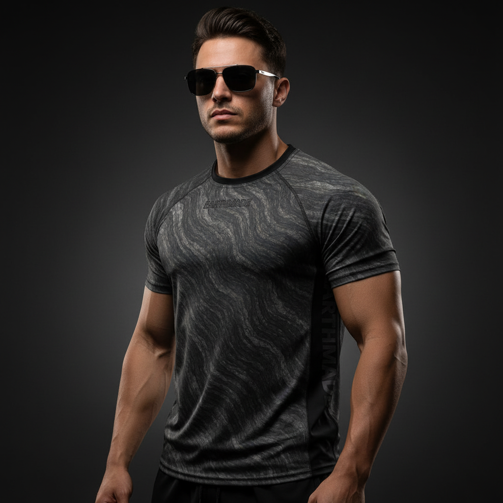 METAMORPHIC ROCK Camo Compression Tee – Men’s Gym & Workout Shirt - Luis’s Locker