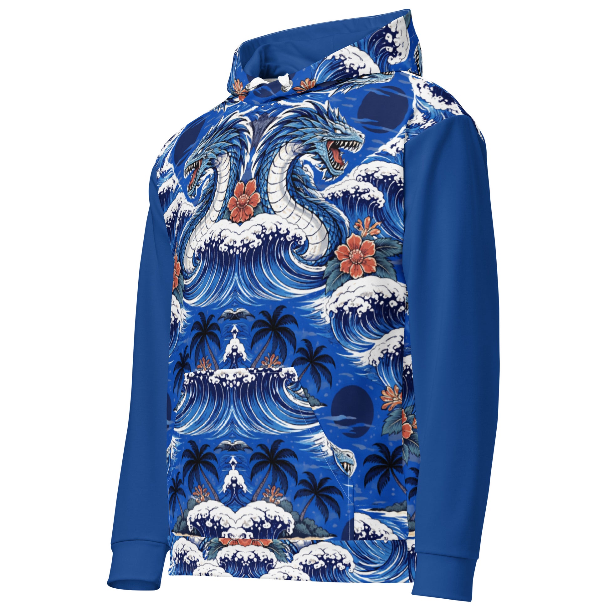Leviathan Pattern Hawaiian Hoodie – Front View