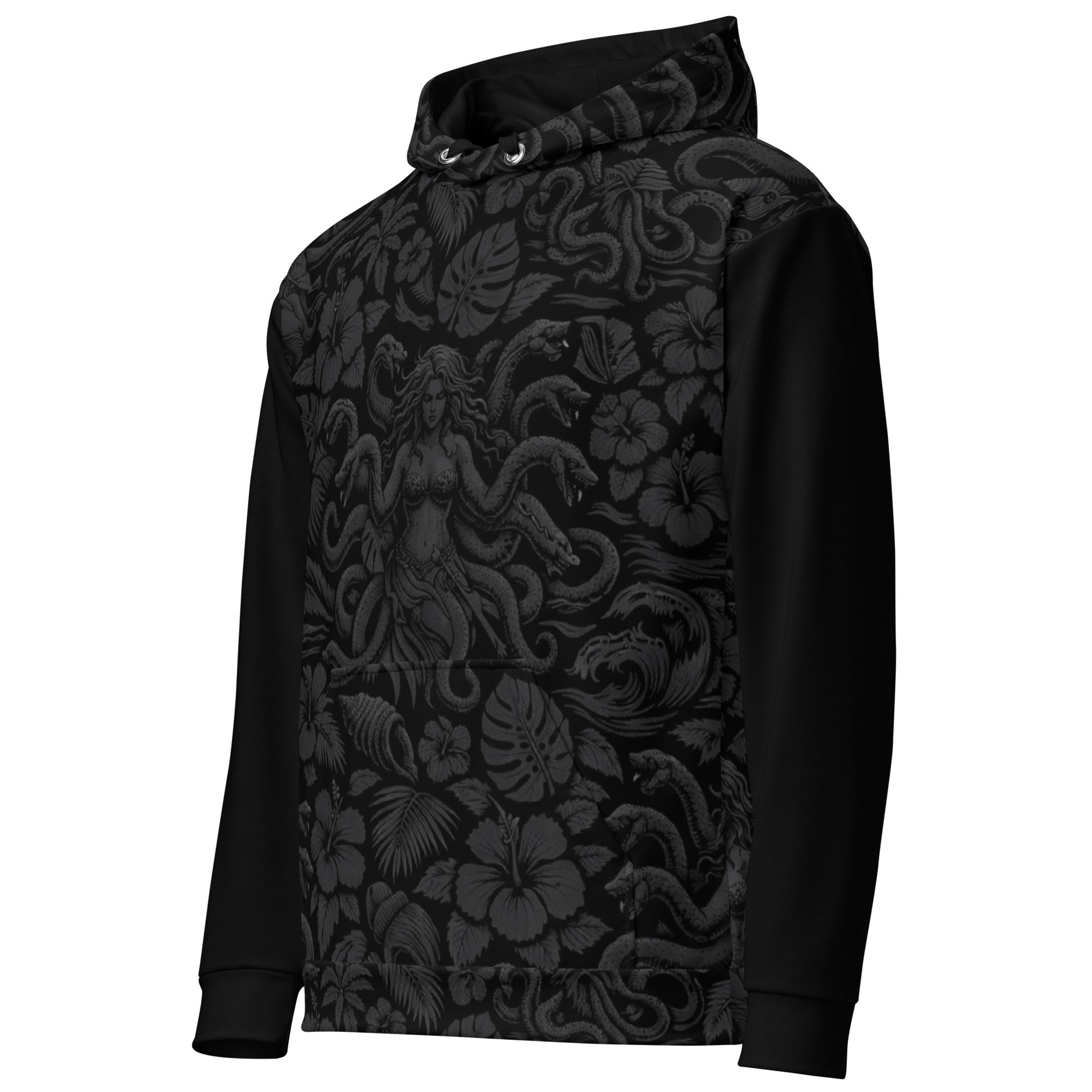 Scylla Pattern Hawaiian Hoodie – Front View