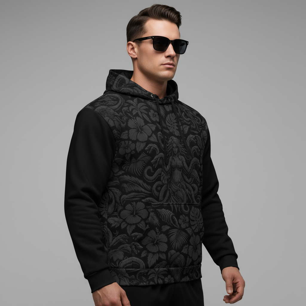 Scylla Pattern Hawaiian Hoodie – Main Image