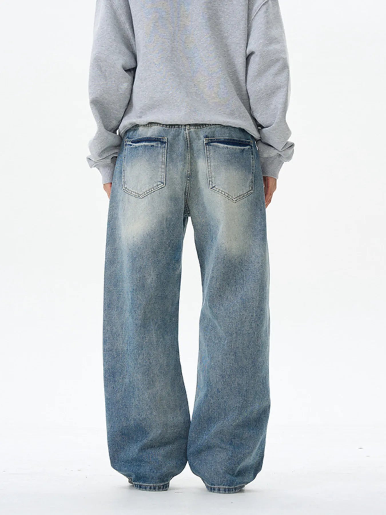 1250 nan – Men's wide leg jeans streetwear fit