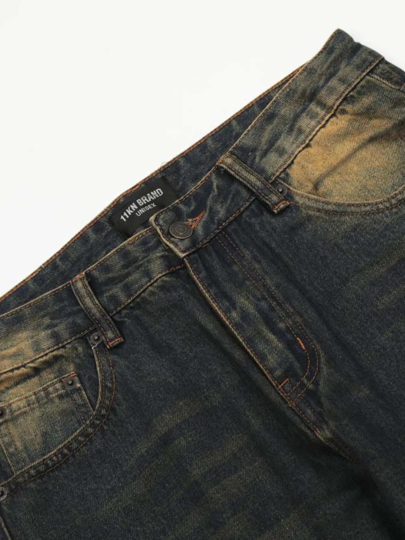 1285 Men's Washed Flare Jeans – men's flare jeans (Y2K) (detail view 7)