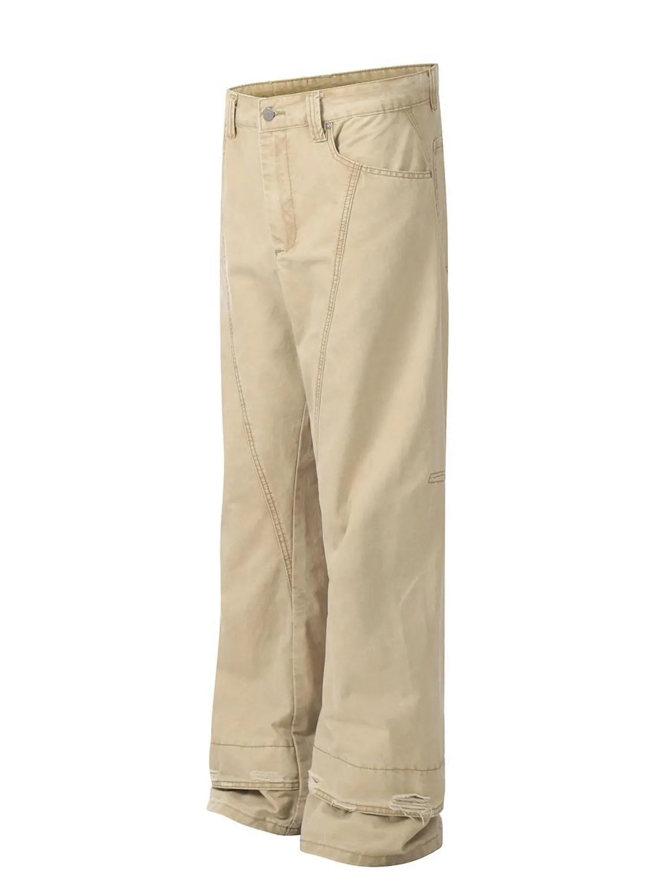 652 nan – Men's wide leg jeans streetwear fit