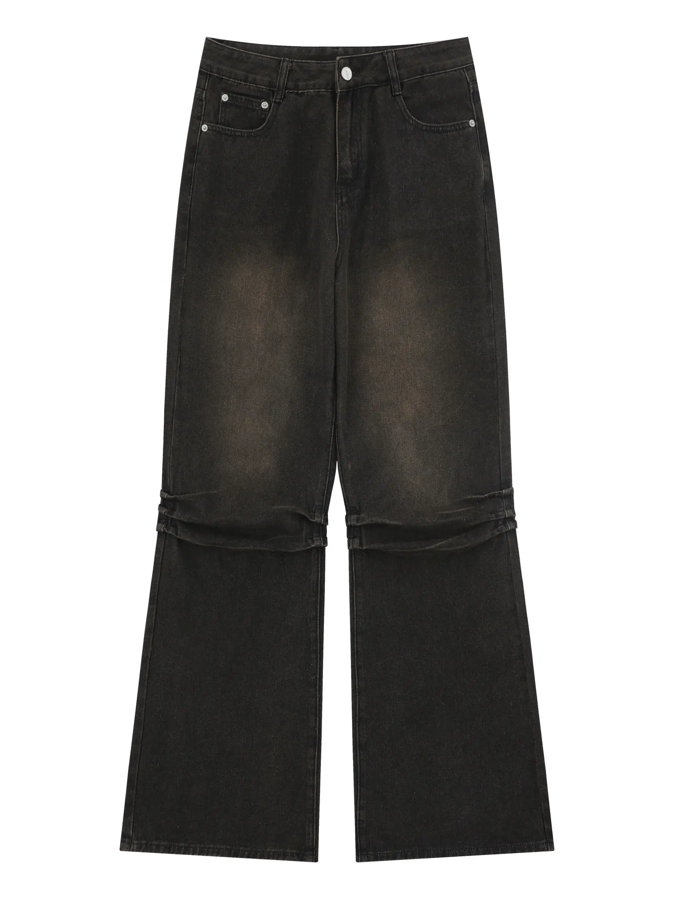 1288 Men's Relaxed Fit Vintage Wash Flare Jeans – men's flare jeans (Y2K) (detail view 7)