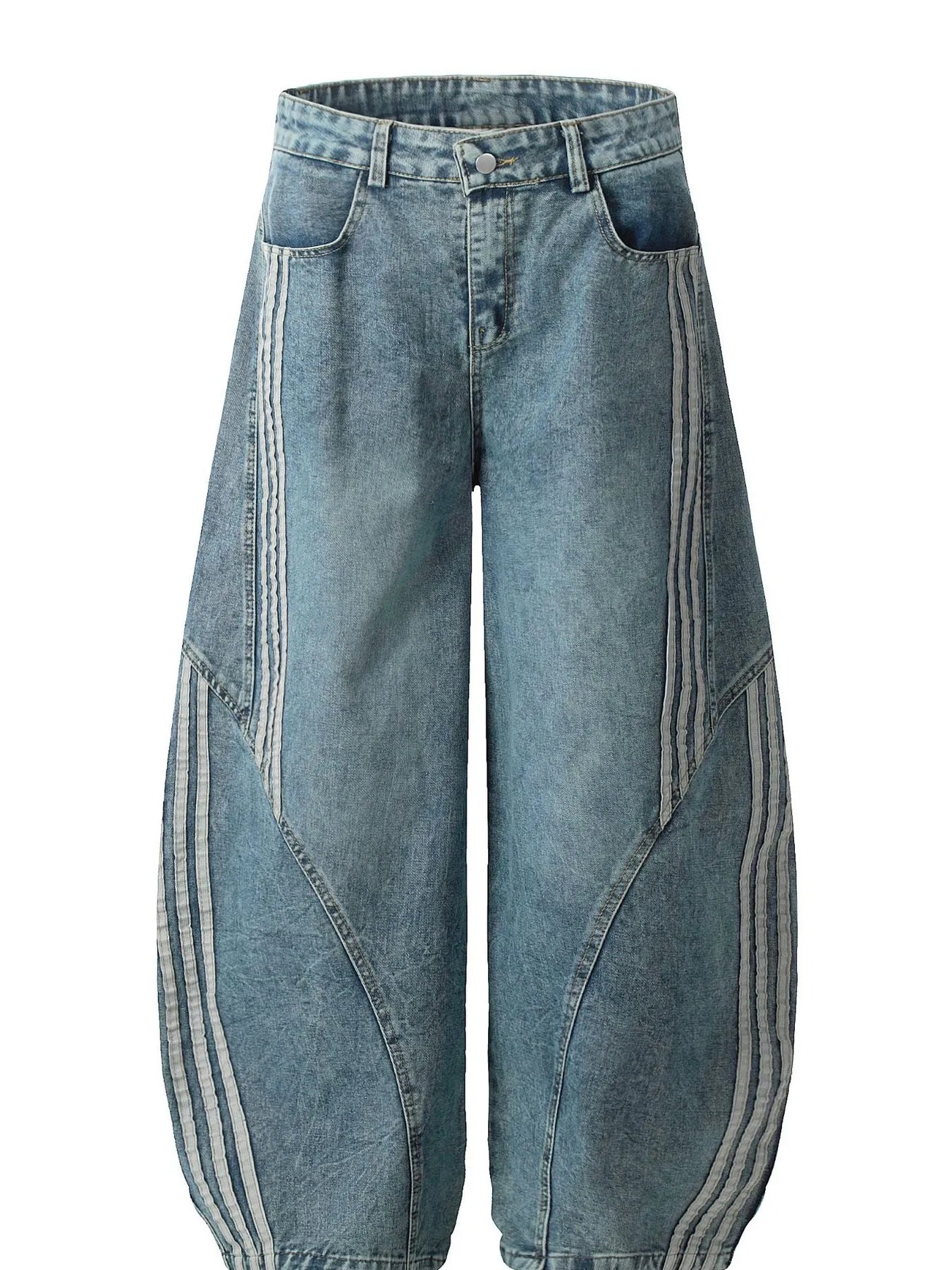 395 nan – Men's wide leg jeans streetwear fit