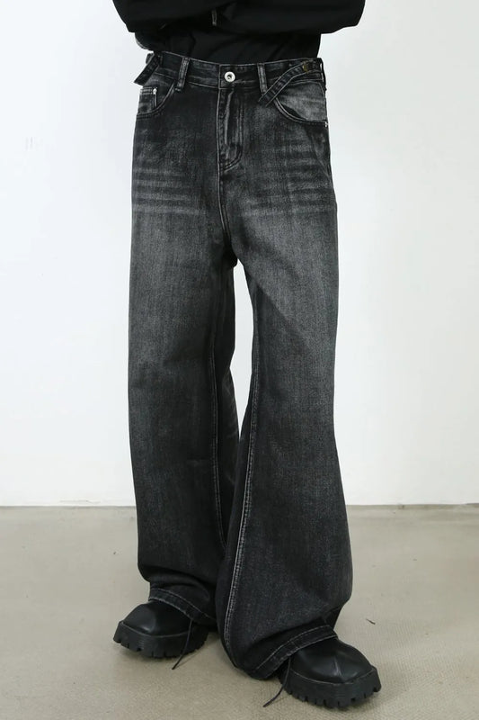 948 Men's Wide Leg Jeans with Pockets – Men's wide leg jeans streetwear fit