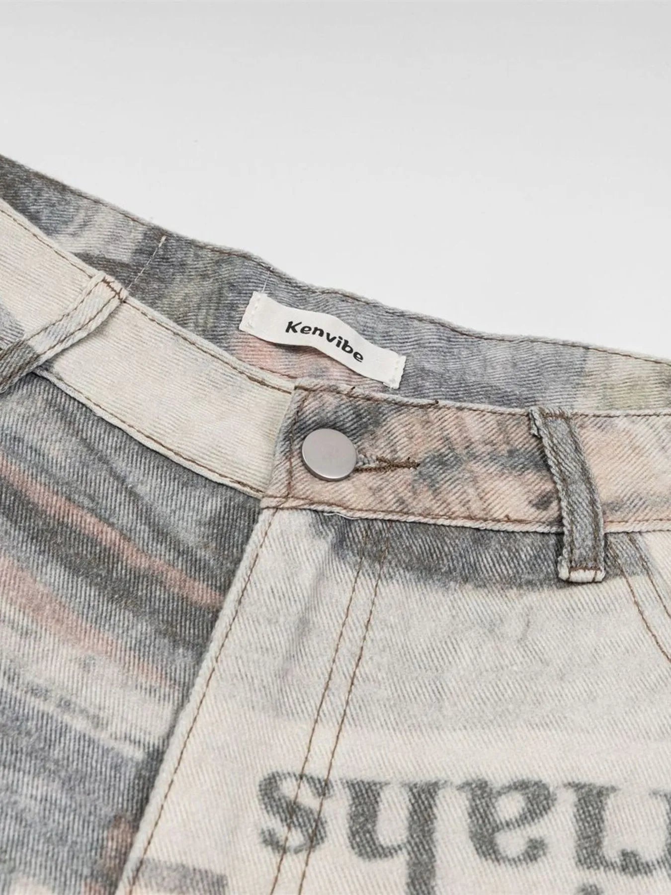 555 nan – Men's wide leg jeans streetwear fit