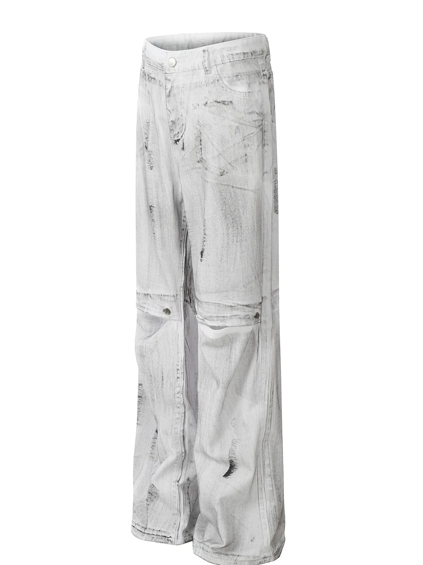 1085 nan – Men's wide leg jeans streetwear fit