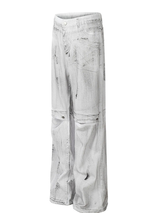 1085 nan – Men's wide leg jeans streetwear fit