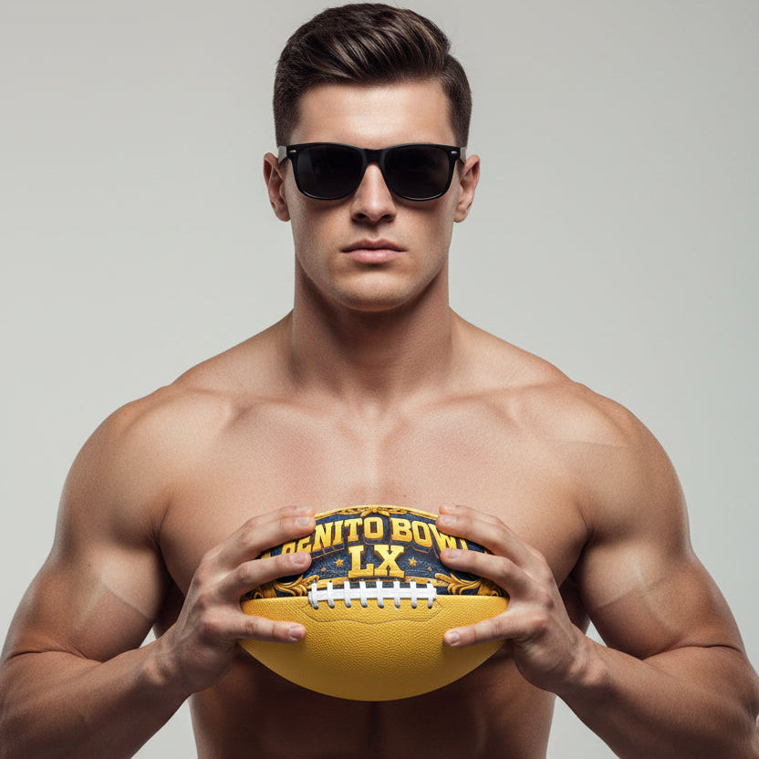 Benito Bowl LX Luminous Textured Type Size 9 American Football – Main Image