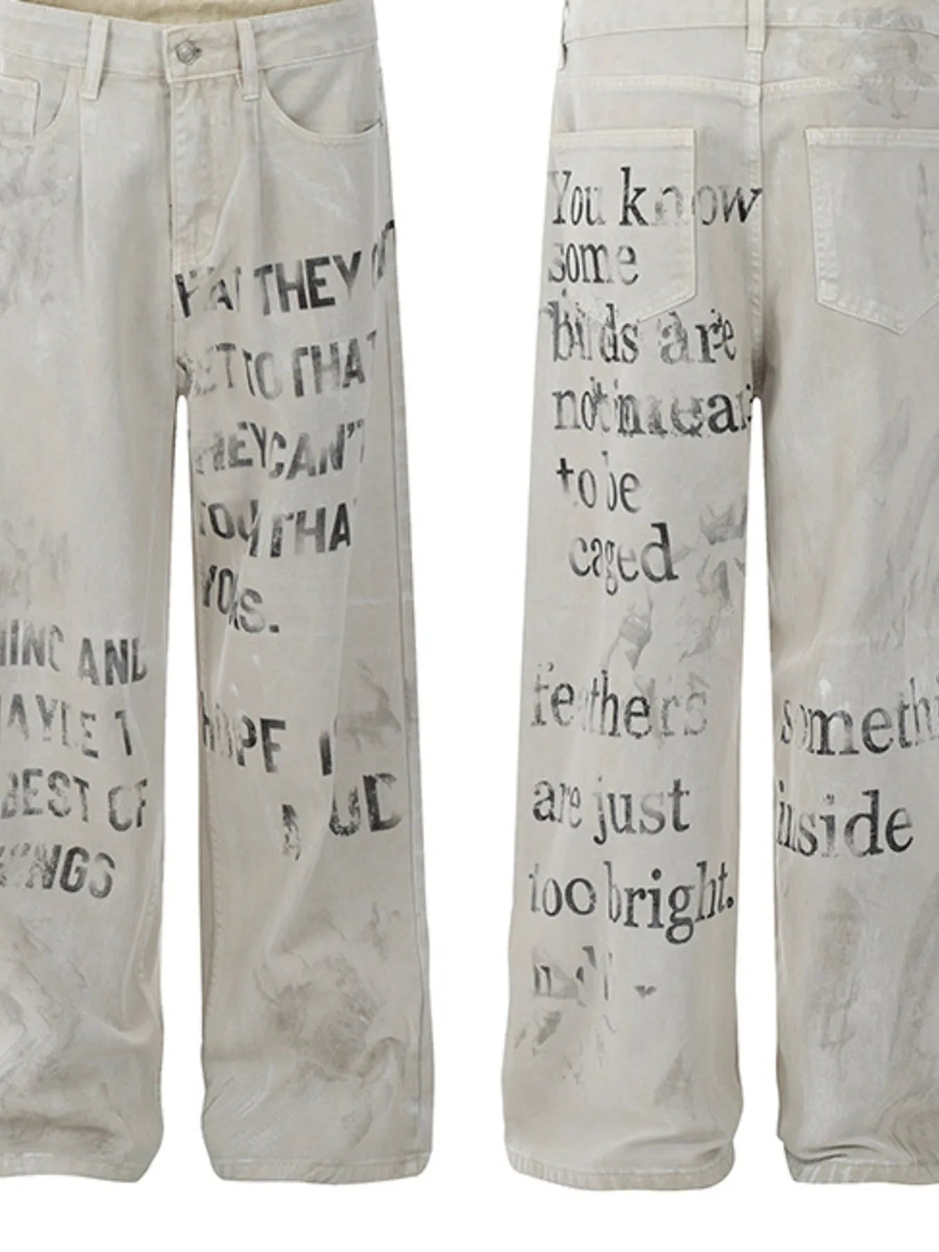 961 nan – Men's wide leg jeans streetwear fit