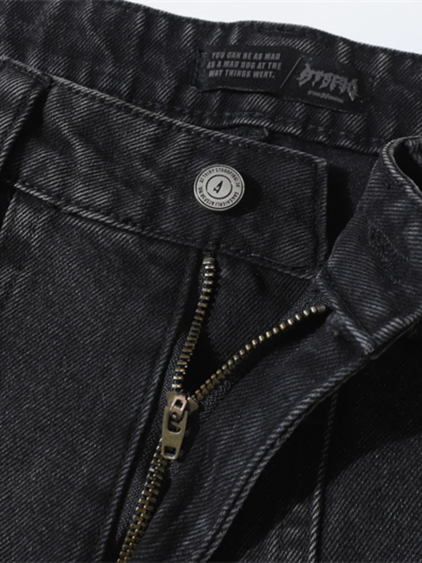 1287 Men's Wash Wide Leg Flare Jeans – men's flare jeans (Y2K) (detail view 9)