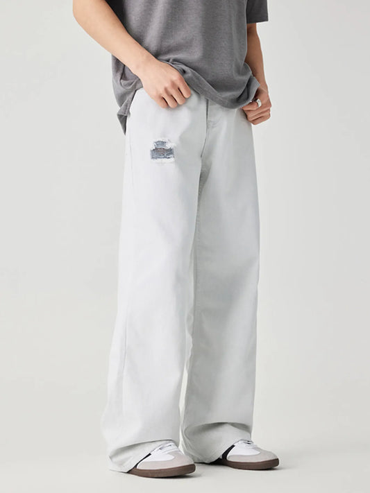 033 Men's Wide Leg Jeans – Men's wide leg jeans streetwear fit