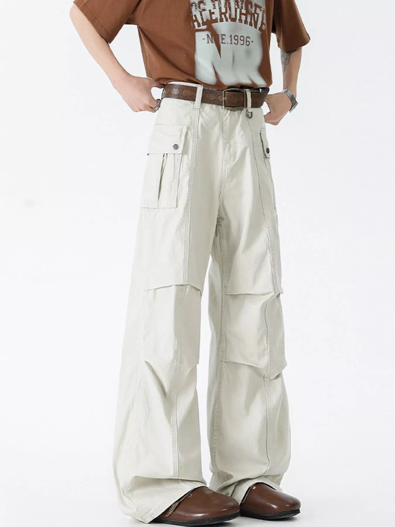 508 nan – Men's wide leg jeans streetwear fit
