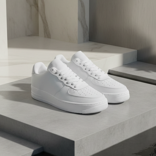 Fuerza Air UNO Low Top – DETOX White on White Sneakers