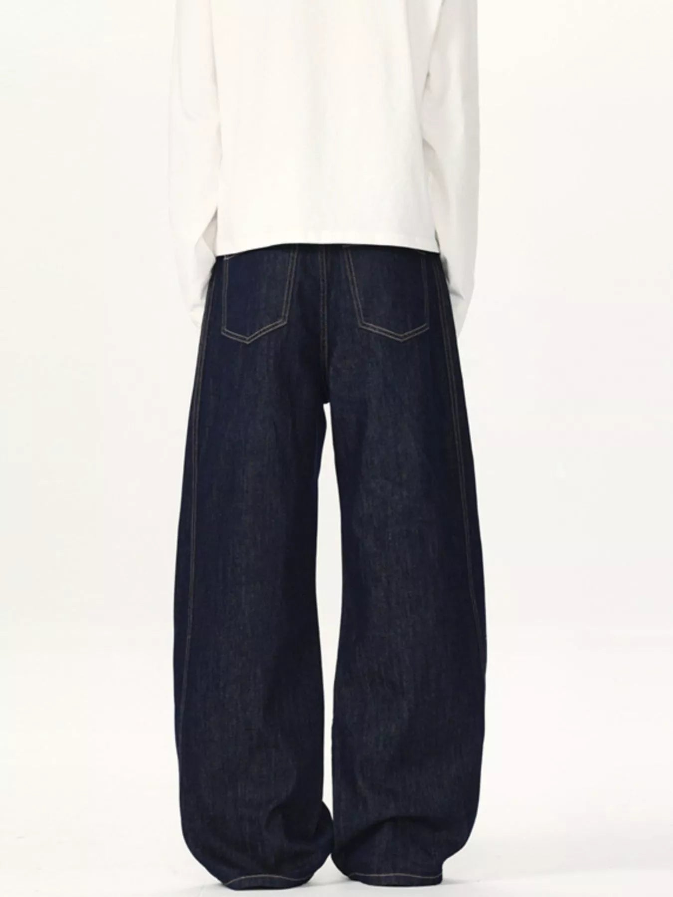 642 nan – Men's wide leg jeans streetwear fit