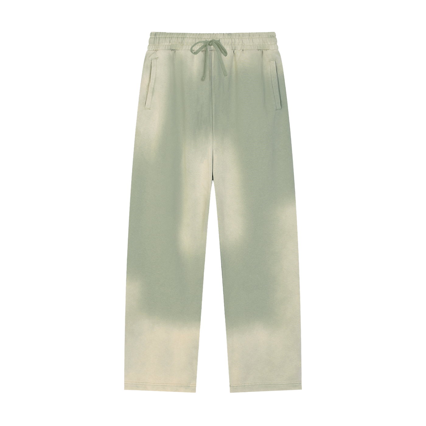 Sun Fade Raw Edge Straight-Leg Sweatpants - side view