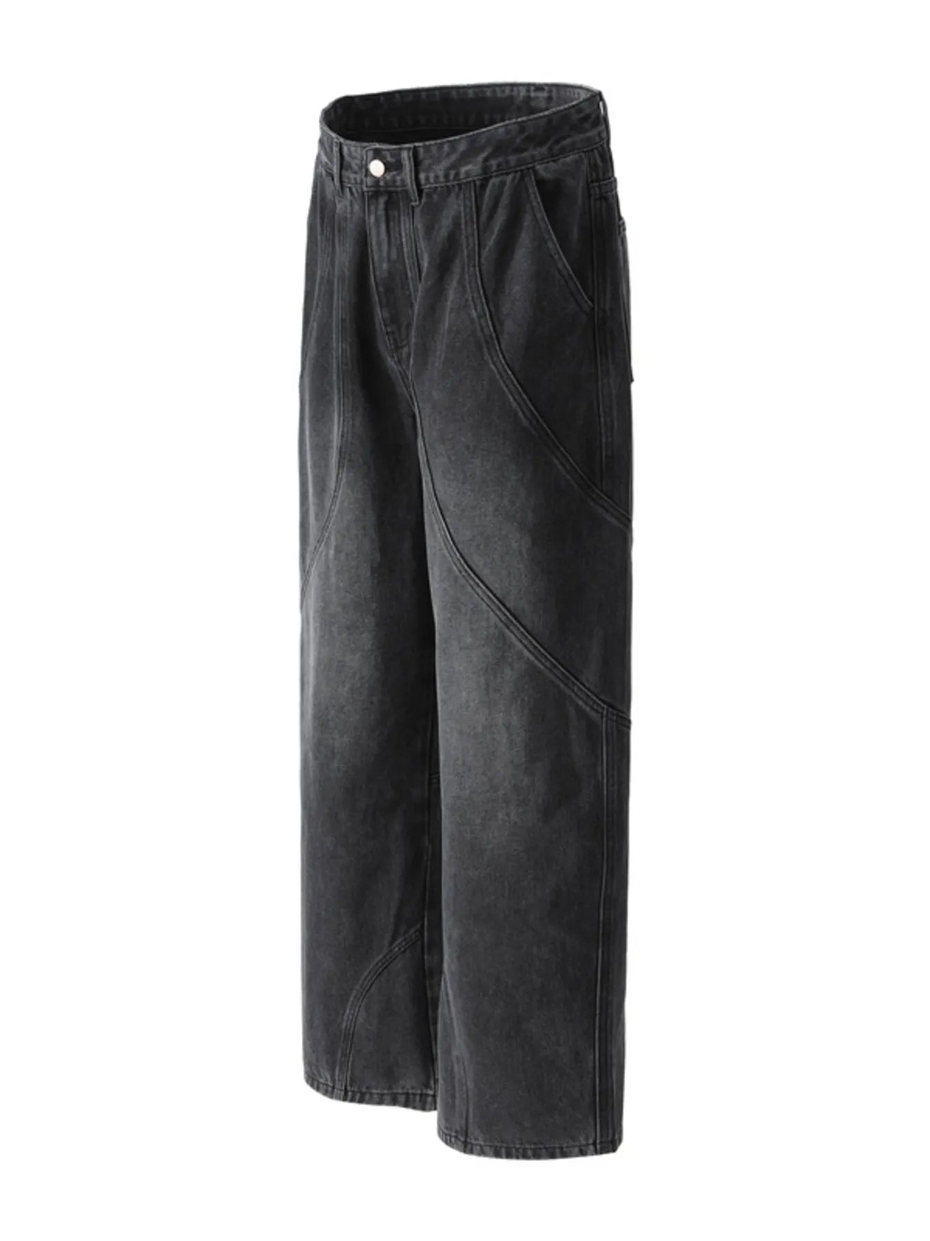 1123 nan – Men's wide leg jeans streetwear fit